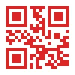 Red QR code created in batch from Excel spreadsheet — multiple QR code generator